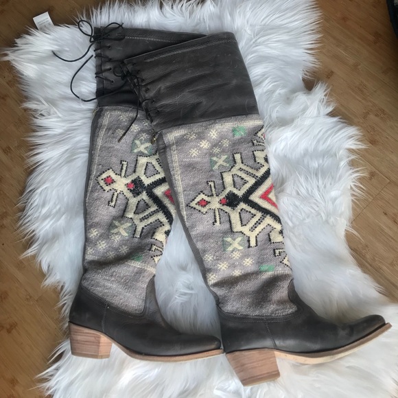 Cobra Society Boots - Zeus Charcoal Over the Knee - Picture 2 of 8